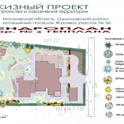 Проект участка 10 соток по Ильинскому шоссе - ГЕНПЛАН вар 3